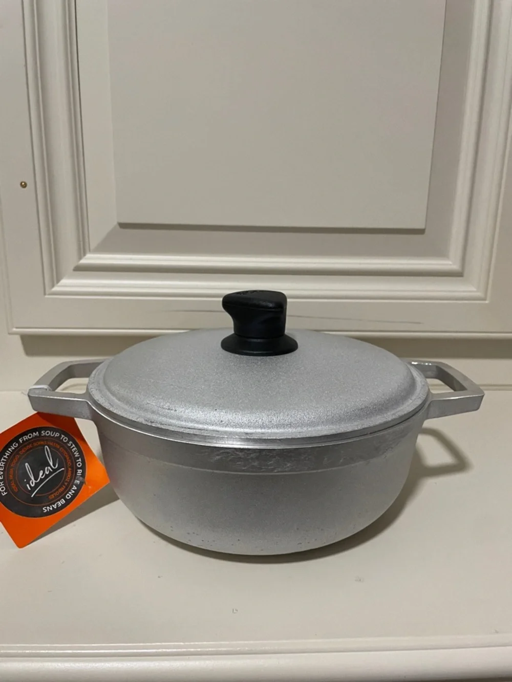Ideal Cast Aluminum Covered Casserole - Silver